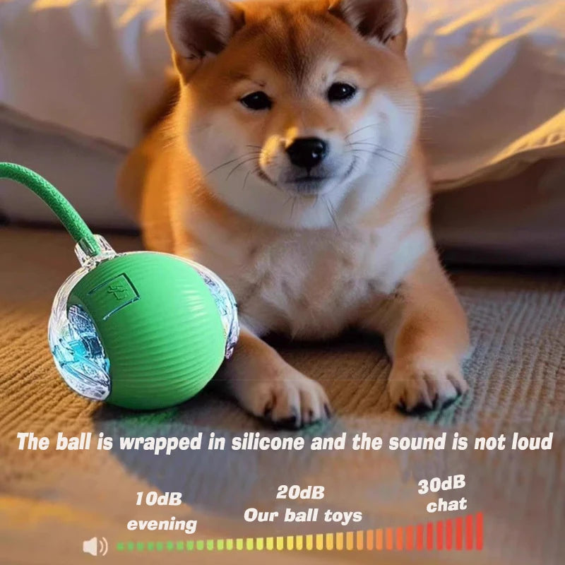 Interaktivní míček s peříčkem – Hračka pro kočky a psy 🐾