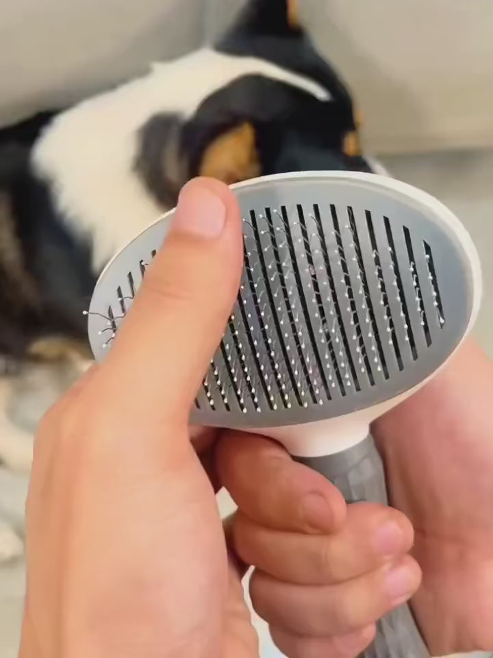 Samočistící kartáč pro psy a kočky